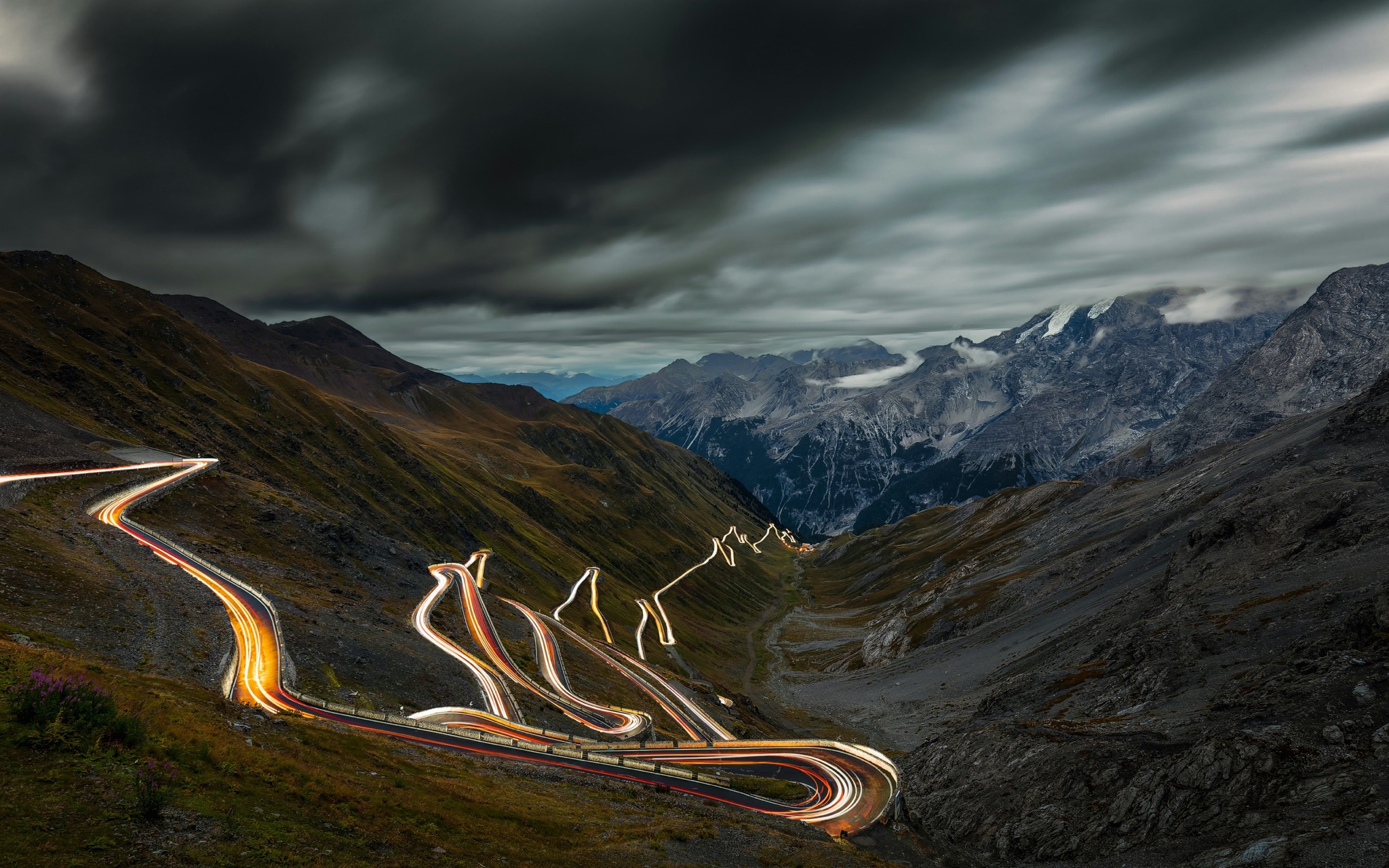 Scenic Alpine Driving Road